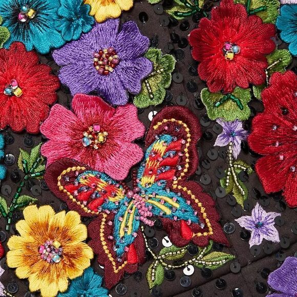 Alice + Olivia Lindsey Embellished A-Line Dress size 0 - Picture 8 of 16